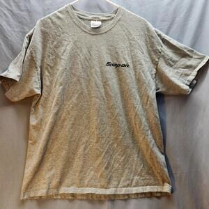 Snap On‎ Tools Gray T-shirt -XL- Black Snap On Logo on Front and Eagle On Back